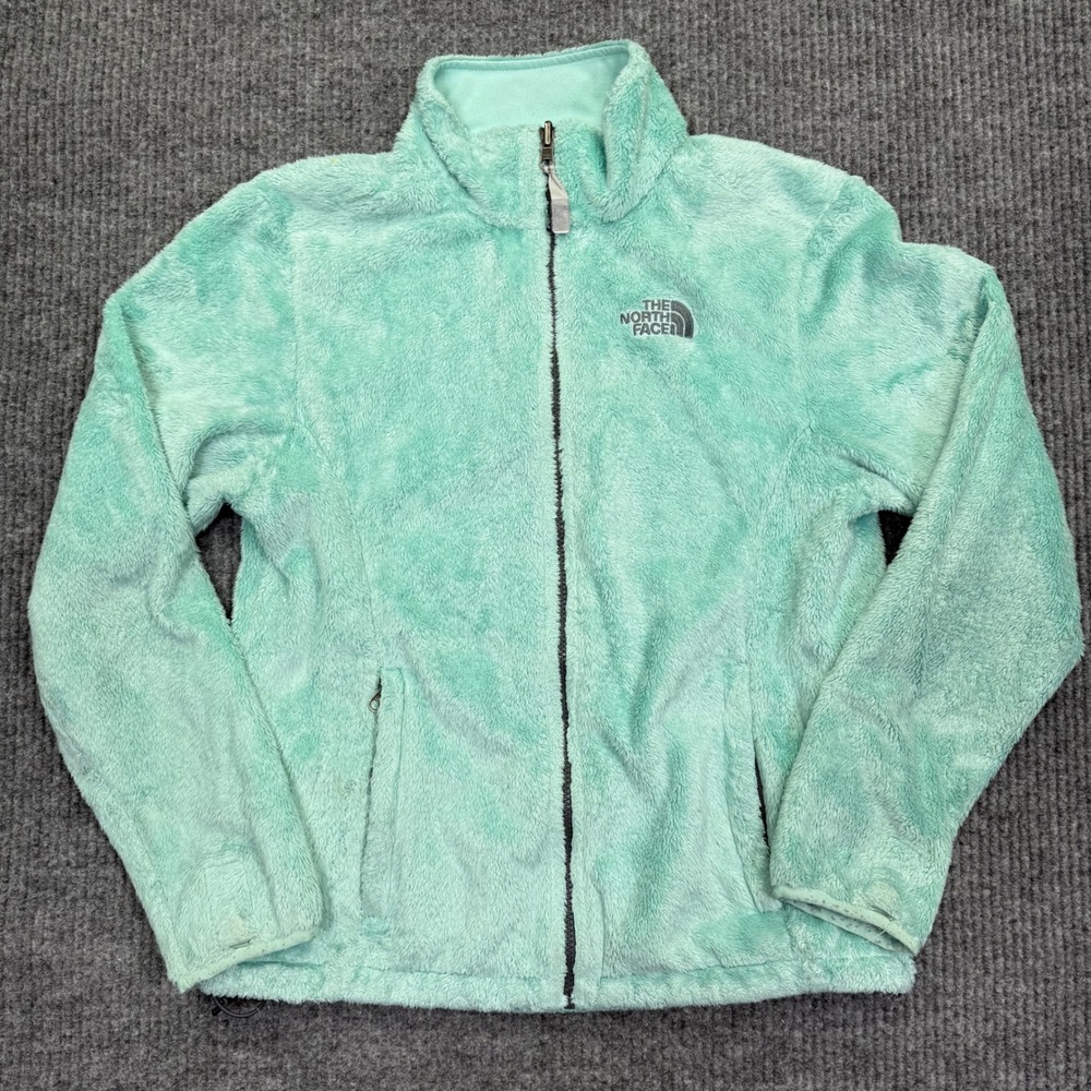 The North Face Womens Osito Fleece Jacket Mint Green Full Zip Size Medium M